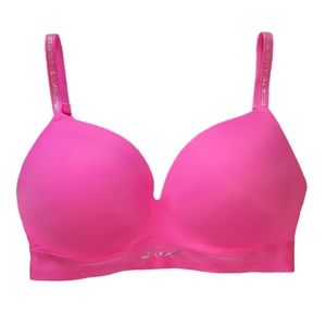 PINK Victoria's Secret - Hot Pink Demi Push Up Bra